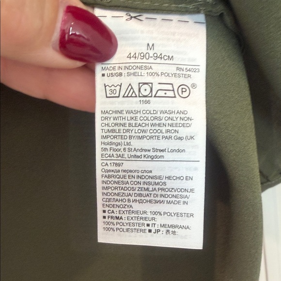 Banana Republic Khaki Green Blouse - Picture 7 of 8